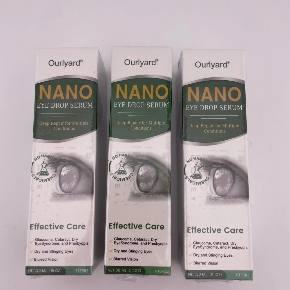 3 Ourlyard Nano Eye Drop Serum Repair Glaucoma‎ Cataract Dry Eyes Blurred Vision